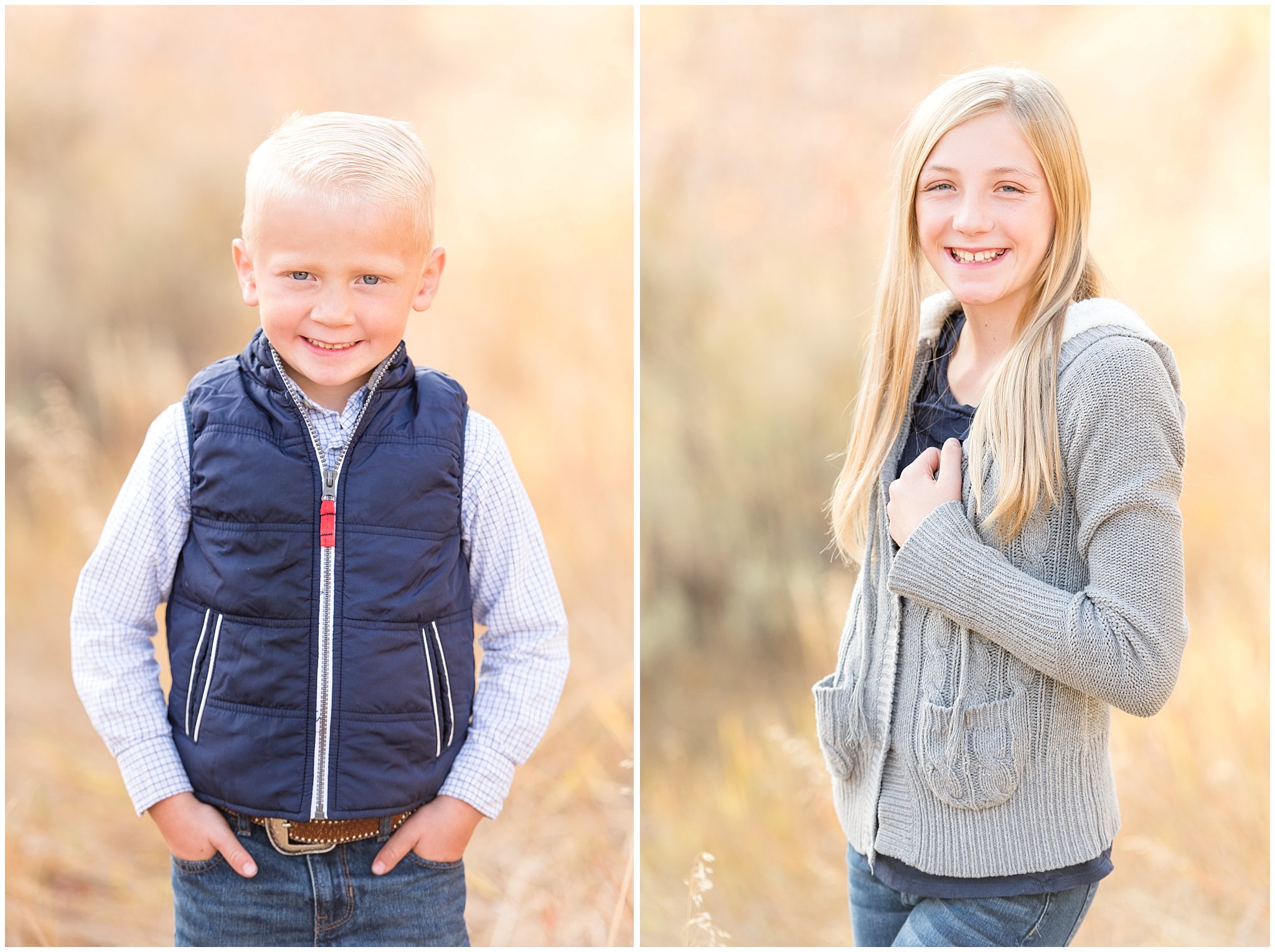 Portraits of young kids | Fall family photo session at Snowbasin | Snowbasin Resort | Jessie and Dallin Photography