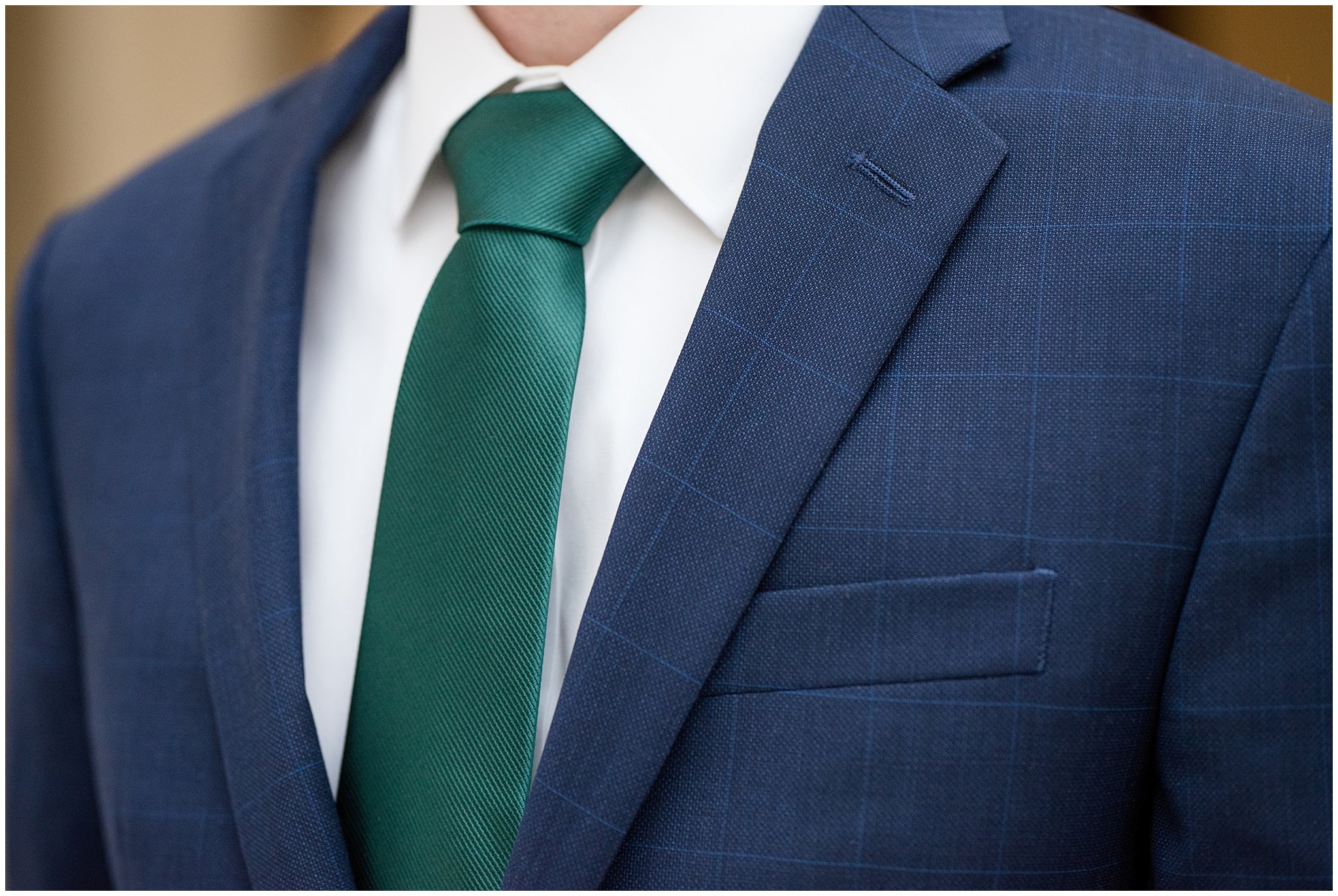 Blue suit and green tie | Winter Formals at the Utah State Capitol | Utah Wedding Photography