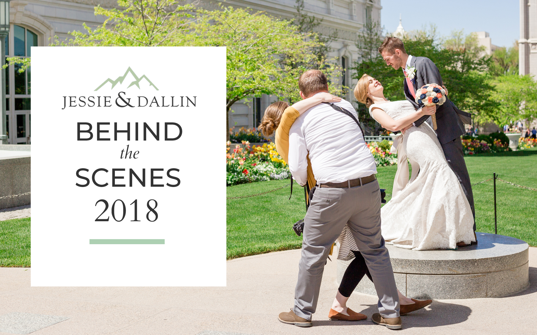 Utah Photographers Behind the Scenes 2018 Blog Post Cover | Jessie and Dallin Photography