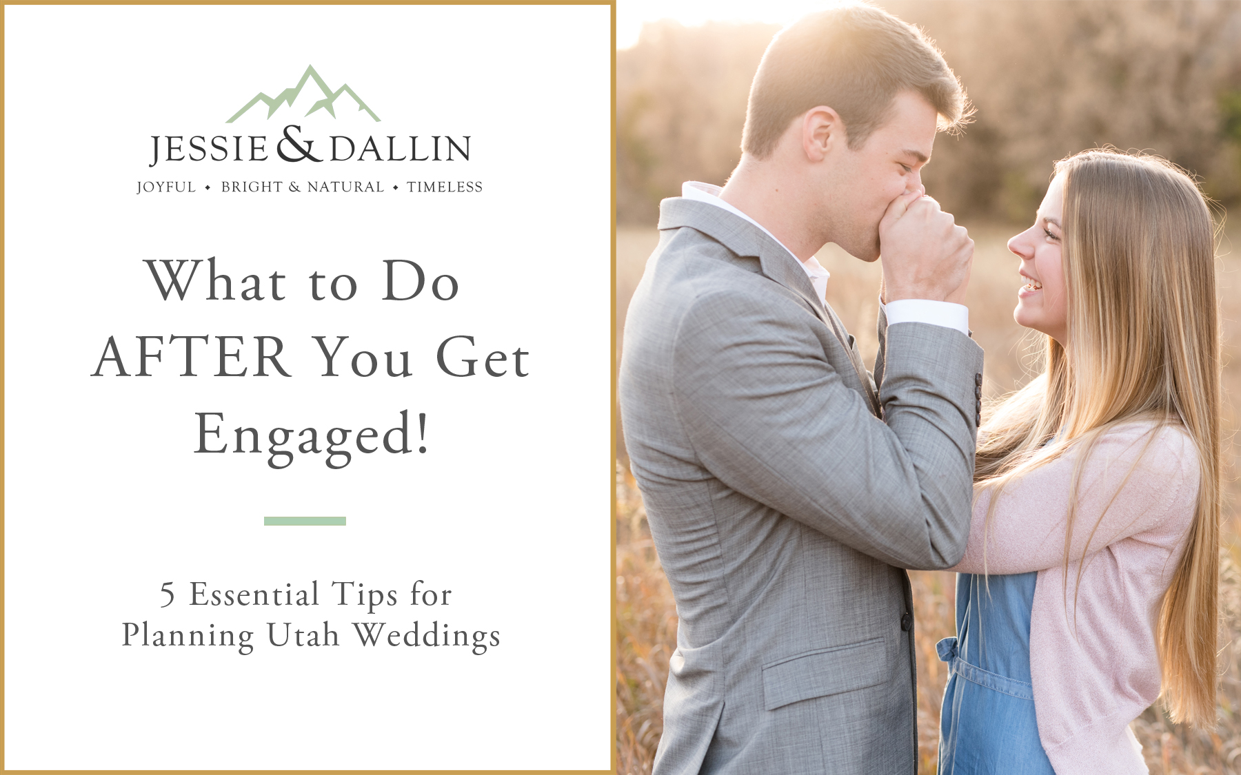 Blog post cover for What to do After You Get Engaged | Utah Wedding Photographers | Jessie and Dallin Photography
