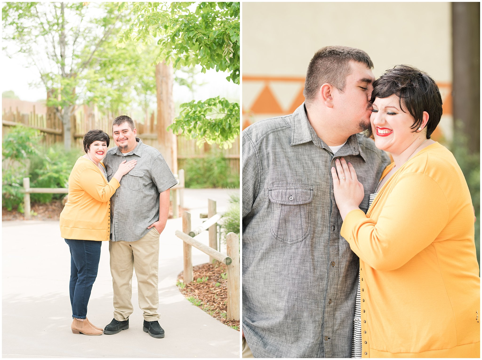 Couple visiting the zoo for their engagement session | Hogle Zoo Engagement Session | Fun and unique engagement | Utah Engagement Photography | Jessie and Dallin Photography
