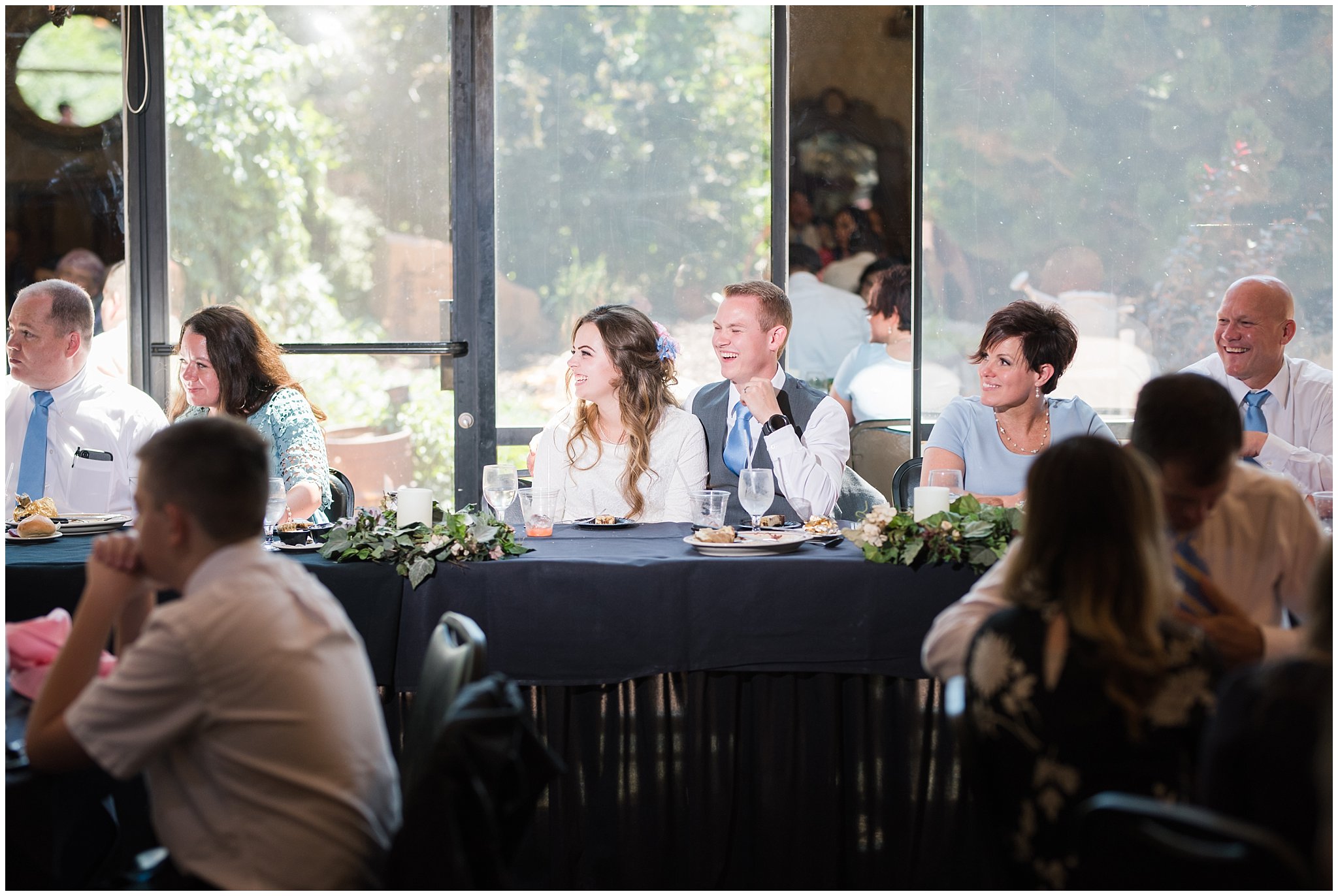 Timbermine Restaurant luncheon and toasts | Ogden Temple Summer Wedding | Jessie and Dallin Photography