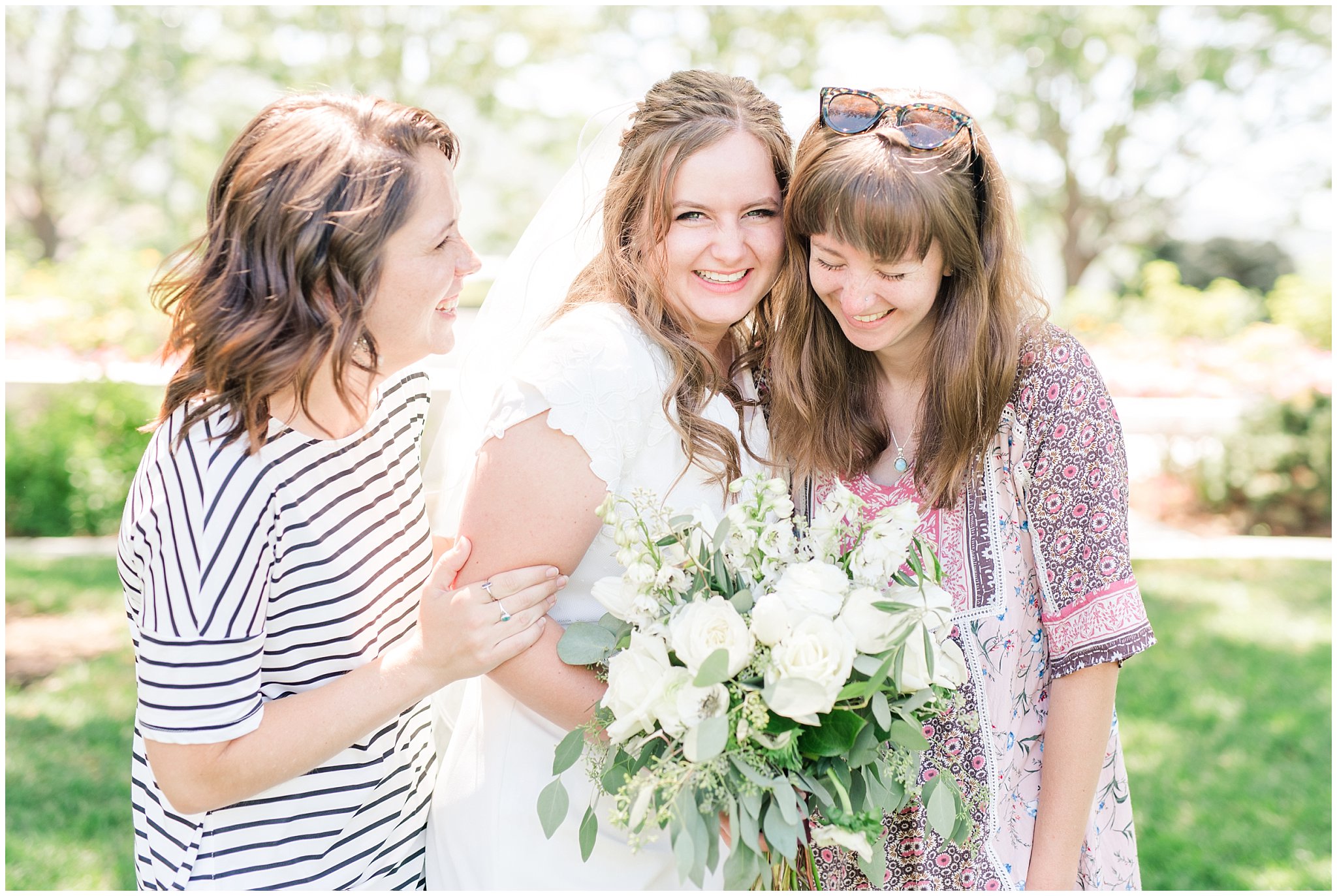 Family Portraits after temple wedding | Summer Bountiful Temple Wedding | Jessie and Dallin Photography