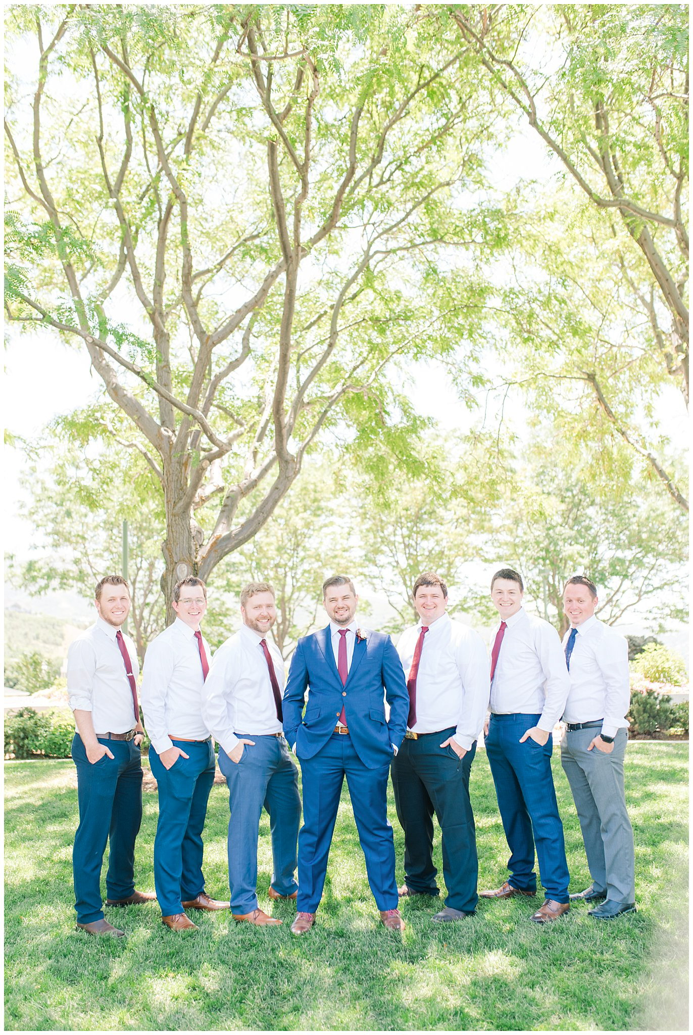 Groomsmen portraits | Summer Bountiful Temple Wedding | Jessie and Dallin Photography