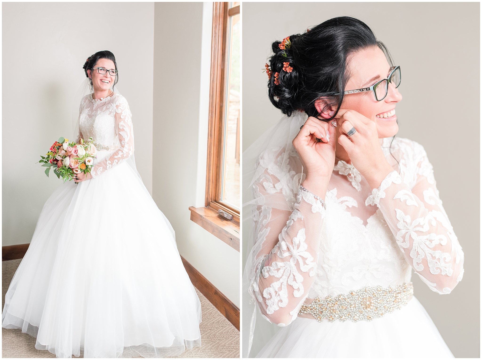 Bride getting ready | Park City Wedding at the Hyatt Centric | Jessie and Dallin Photography