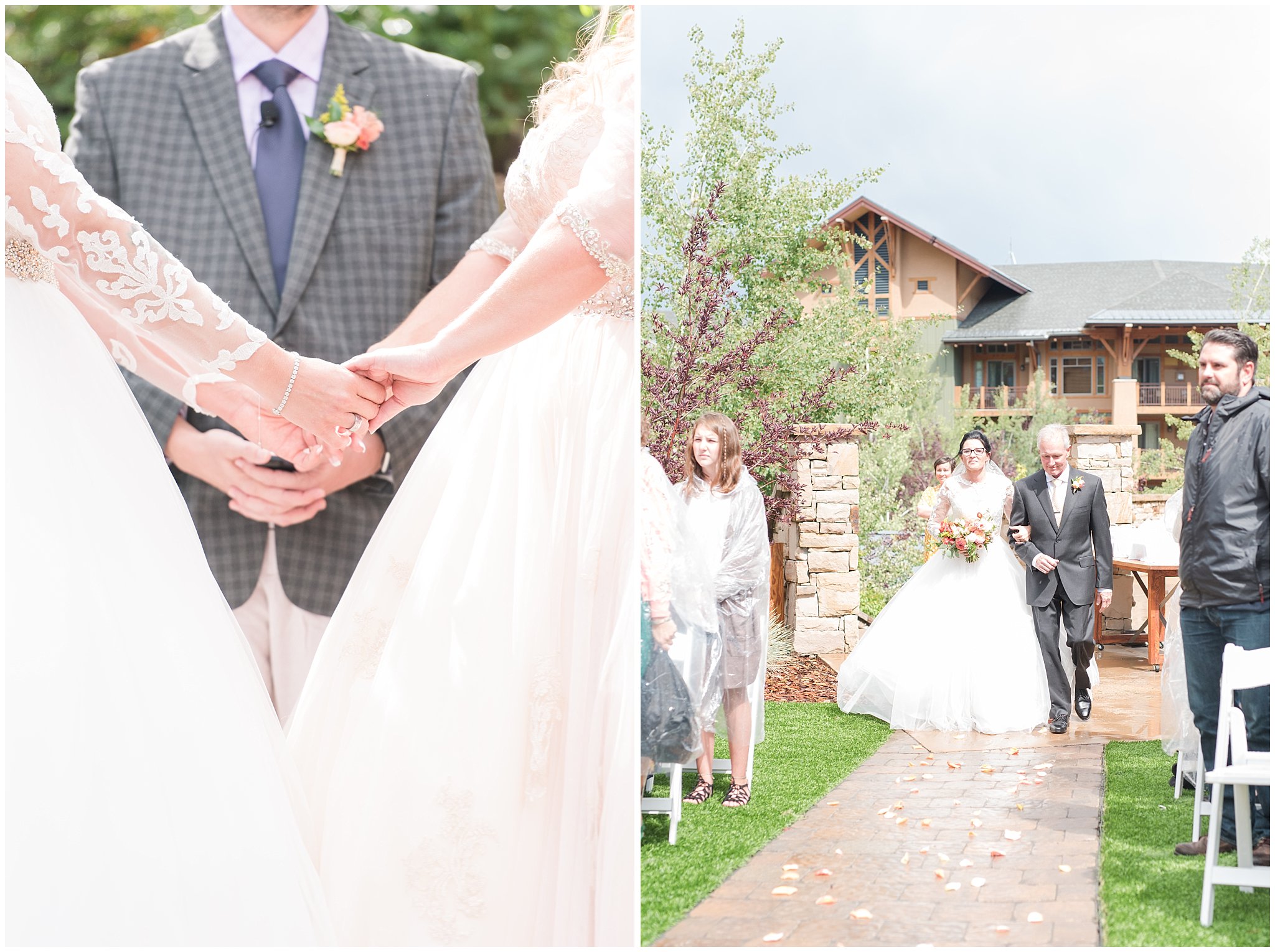 Butterfly wedding with sunset colors | Park City Wedding at the Hyatt Centric | Jessie and Dallin Photography