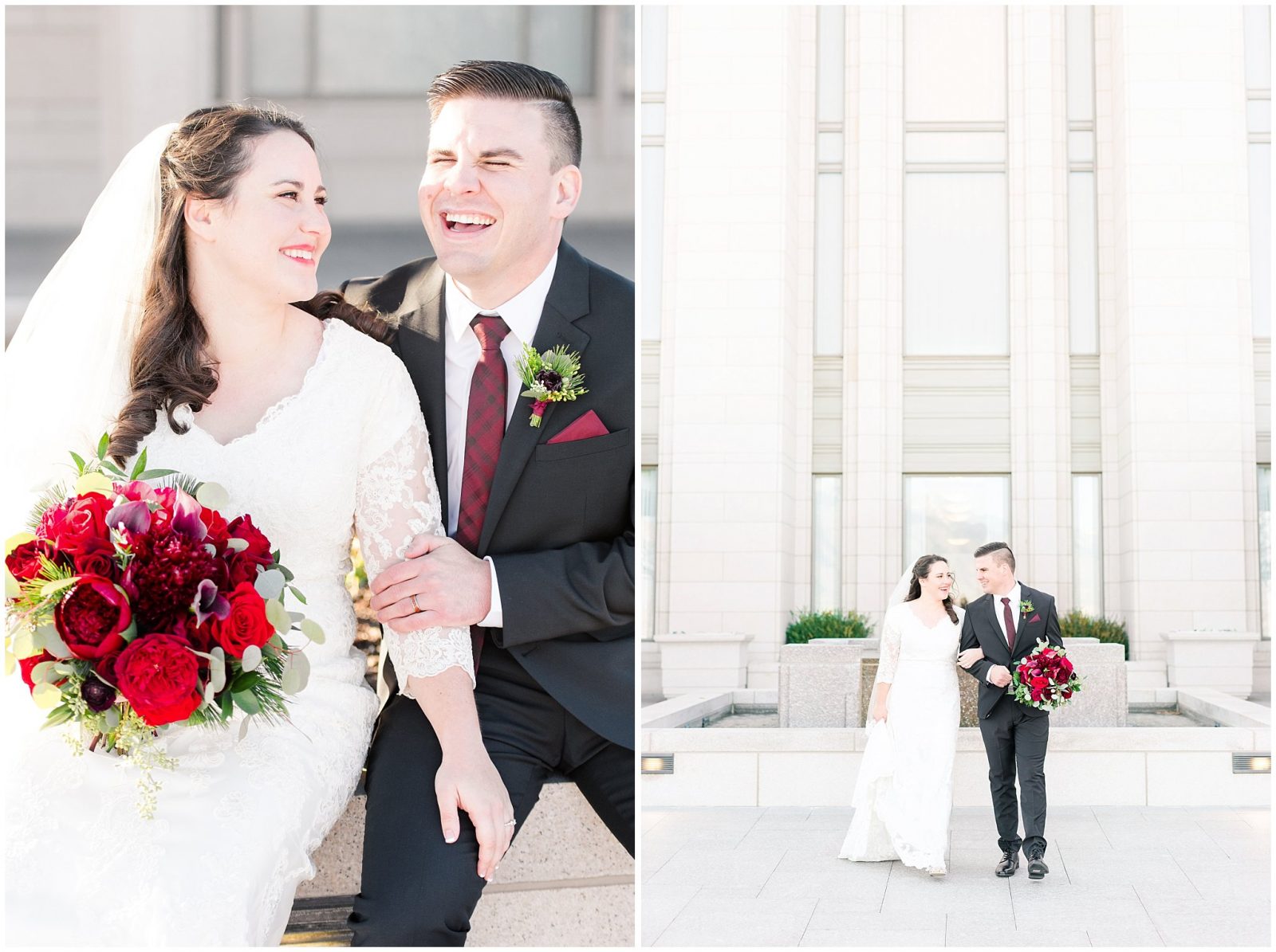 Oquirrh Mountain Temple Winter Formal Session | Jessie and Dallin ...