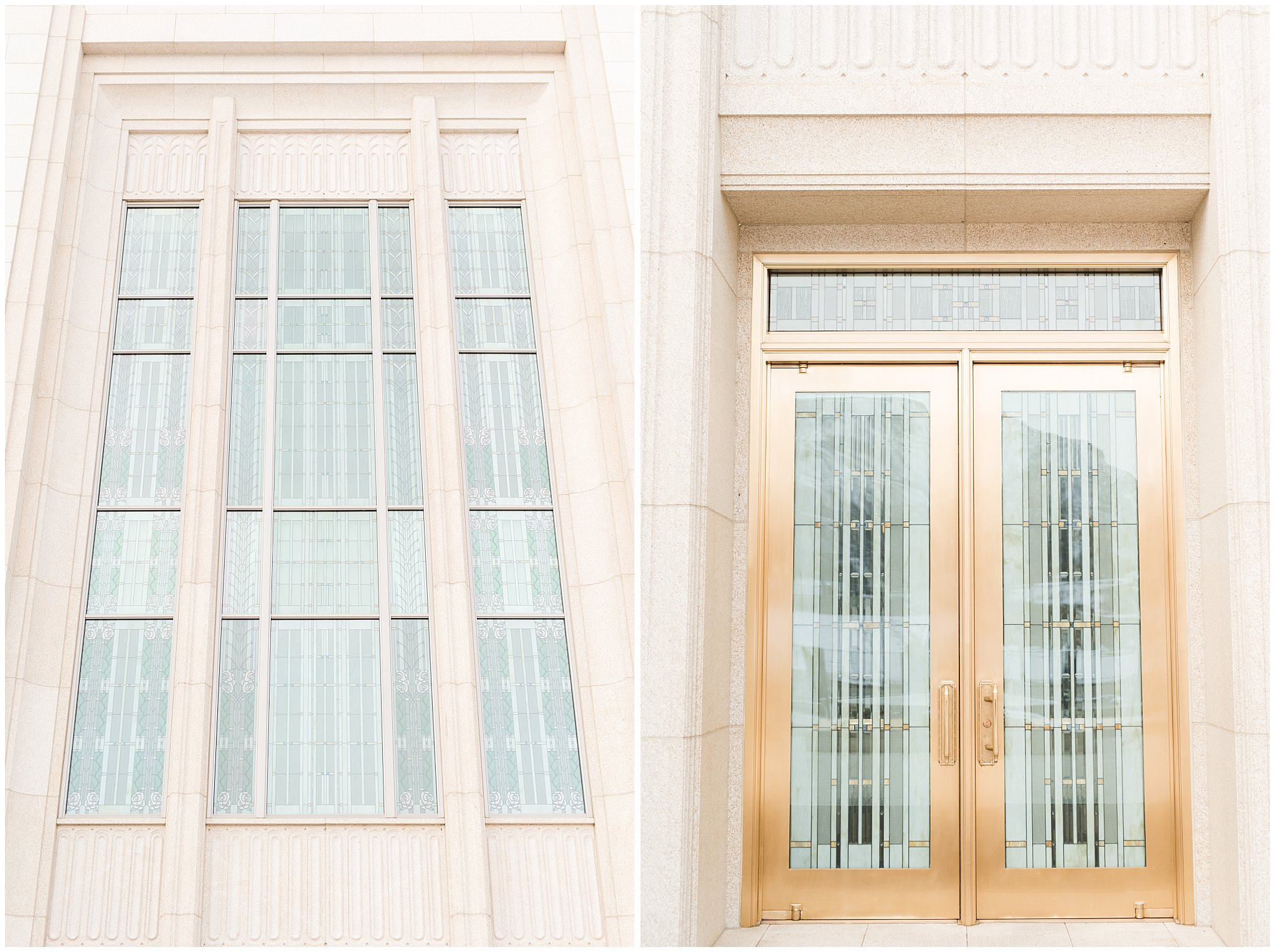 Ogden Temple details in the winter | Ogden Temple and Sweet Magnolia Wedding | Jessie and Dallin Photography