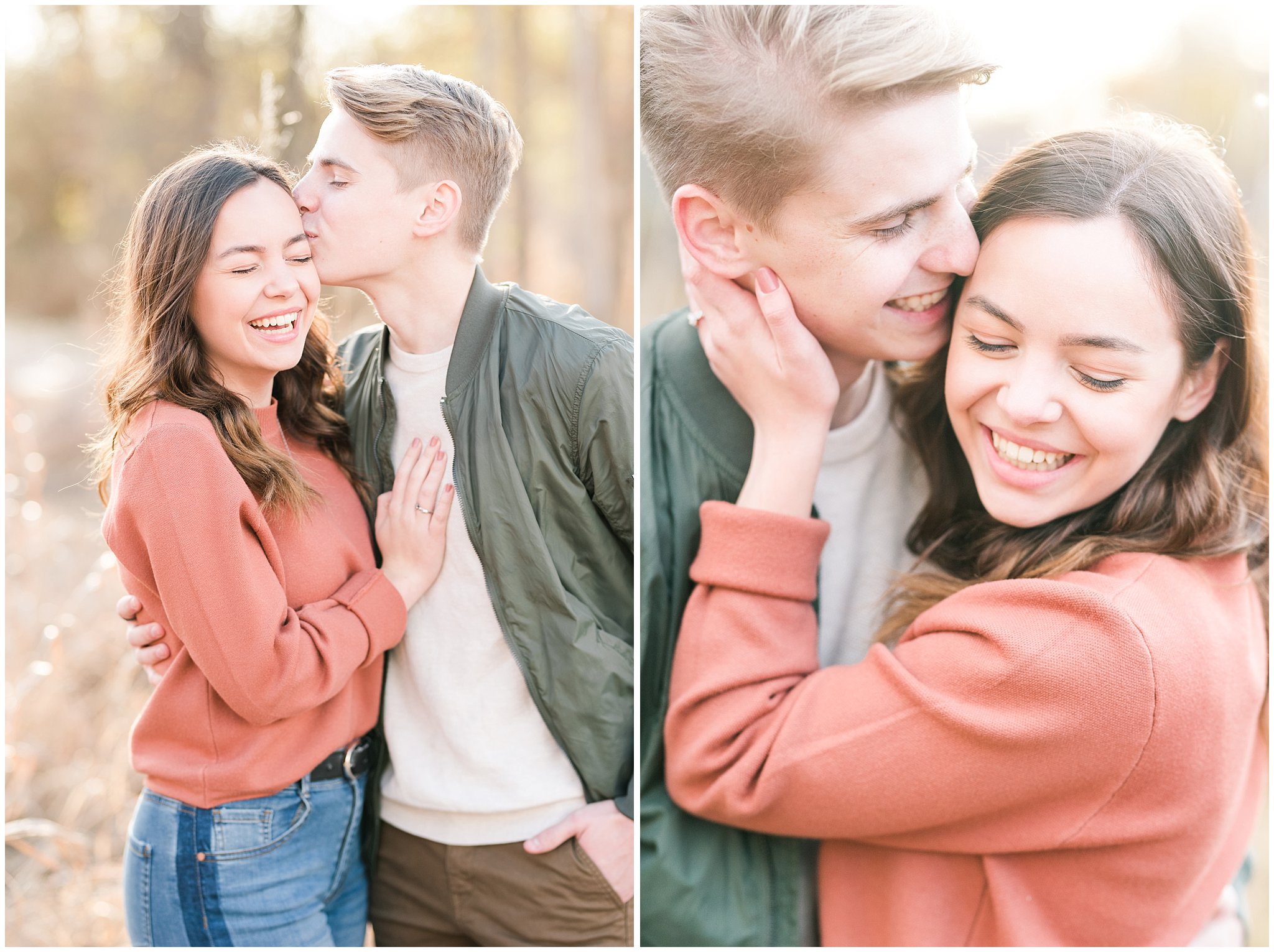 Couple during fall engagement session | Top Utah Wedding and Couples Photos 2019 | Jessie and Dallin Photography