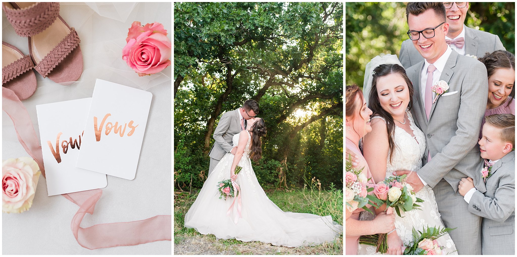 Oak Hills Utah Dusty Rose and Gray Summer Wedding | Jessie and Dallin Photography Cover