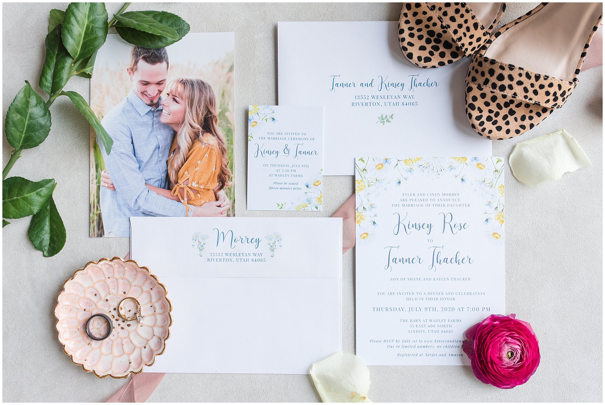 Invitation Suite | Wadley Farms Summer Wedding | Jessie and Dallin Photography