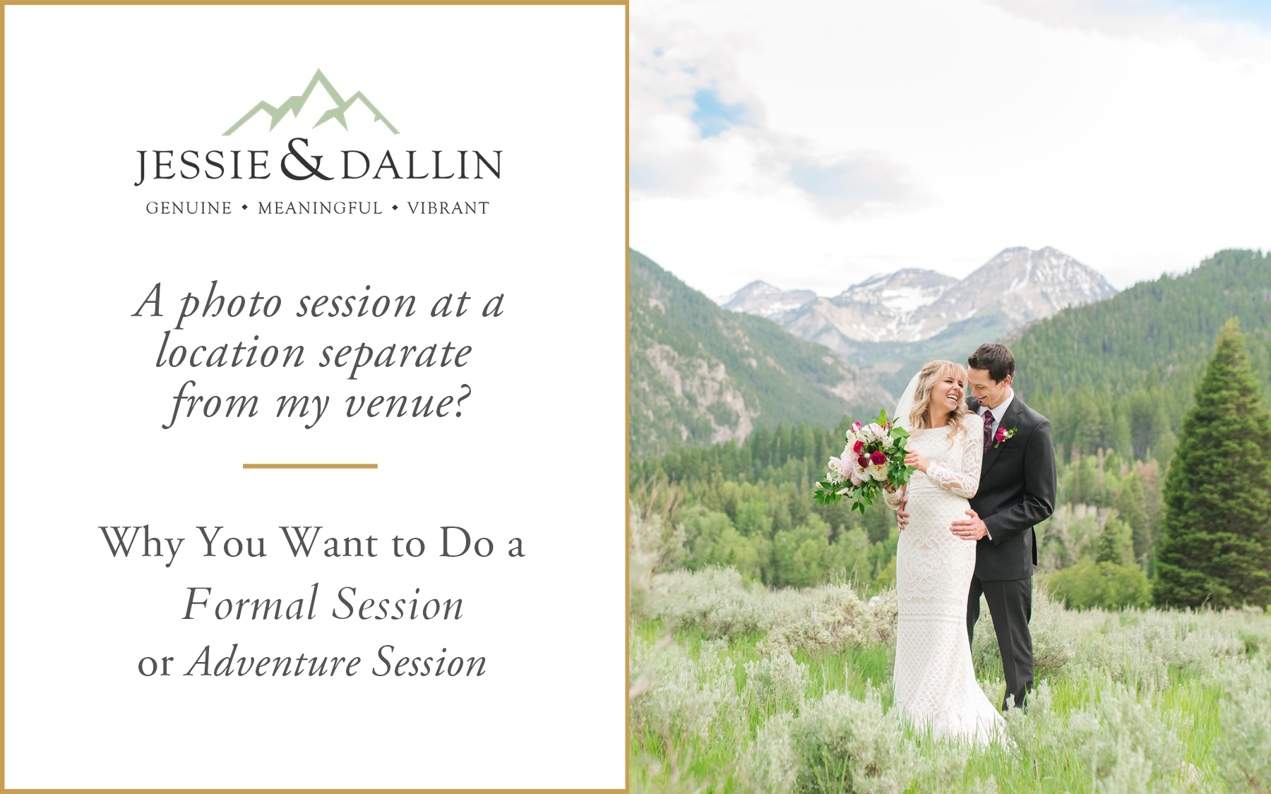 Why You Want to Do a Formal Session or Adventure Session | Jessie and Dallin Photography