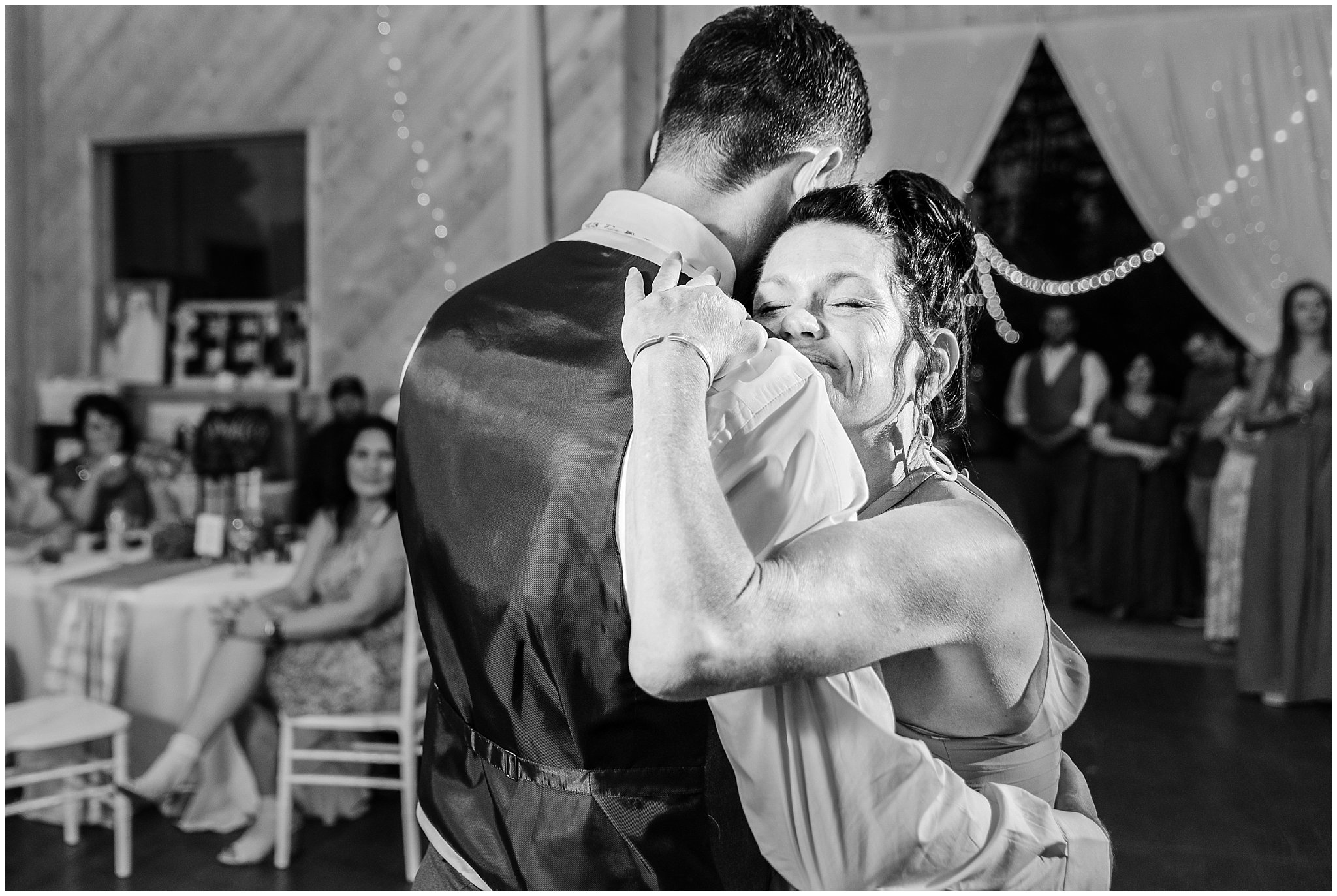 Mother son dance | Dusty Blue and Rose Summer Wedding at Oak Hills Utah | Jessie and Dallin Photography