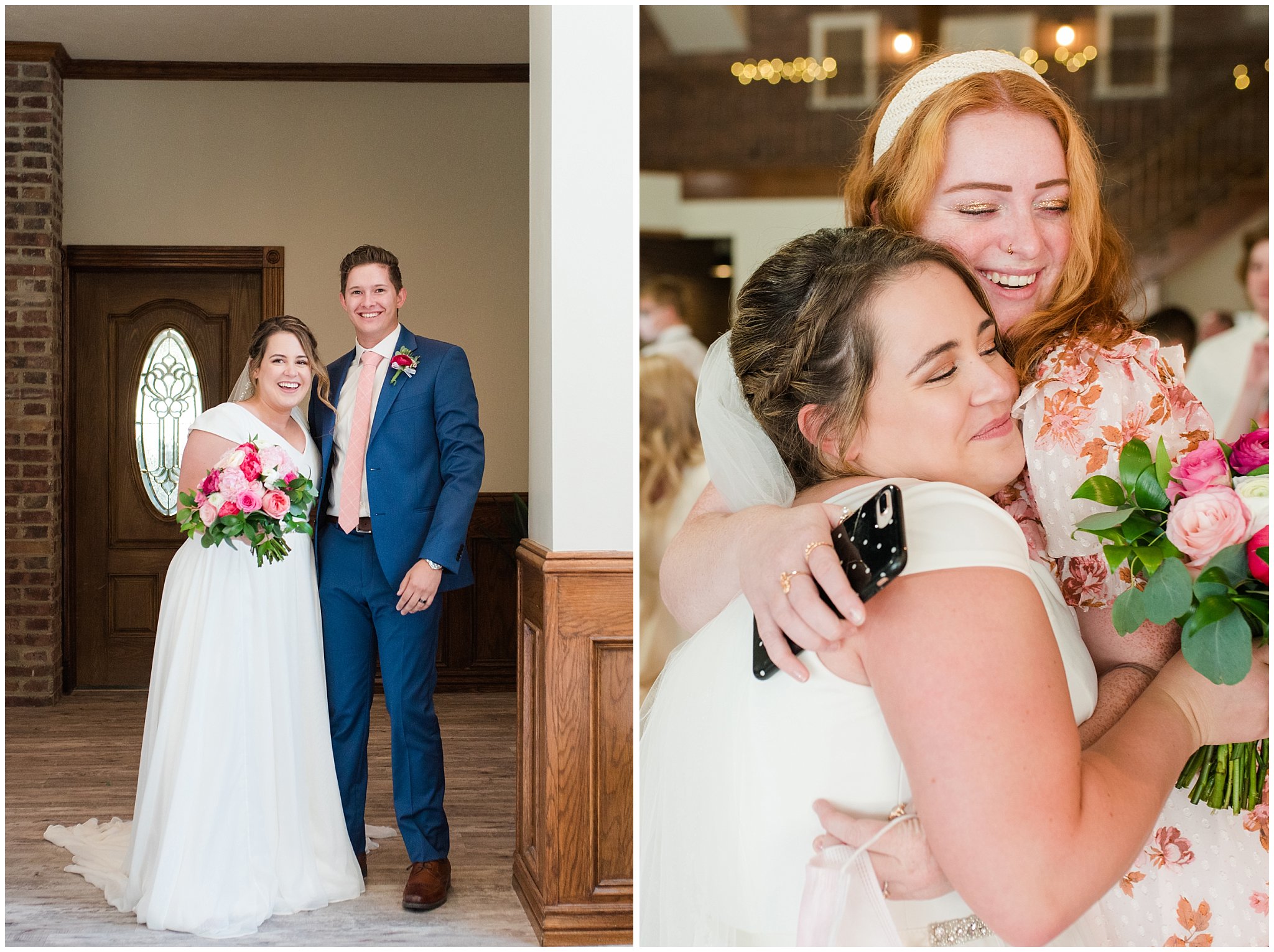 Bride and groom grand entrance | Talia Event Center Summer Wedding | Jessie and Dallin Photography