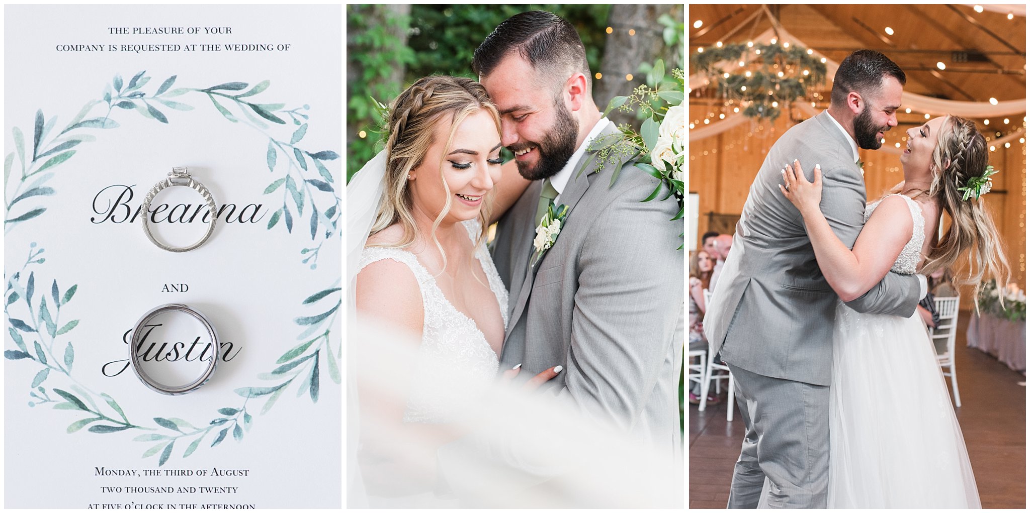 Sage Green and Gray Summer Wedding at Oak Hills | Jessie and Dallin Photography