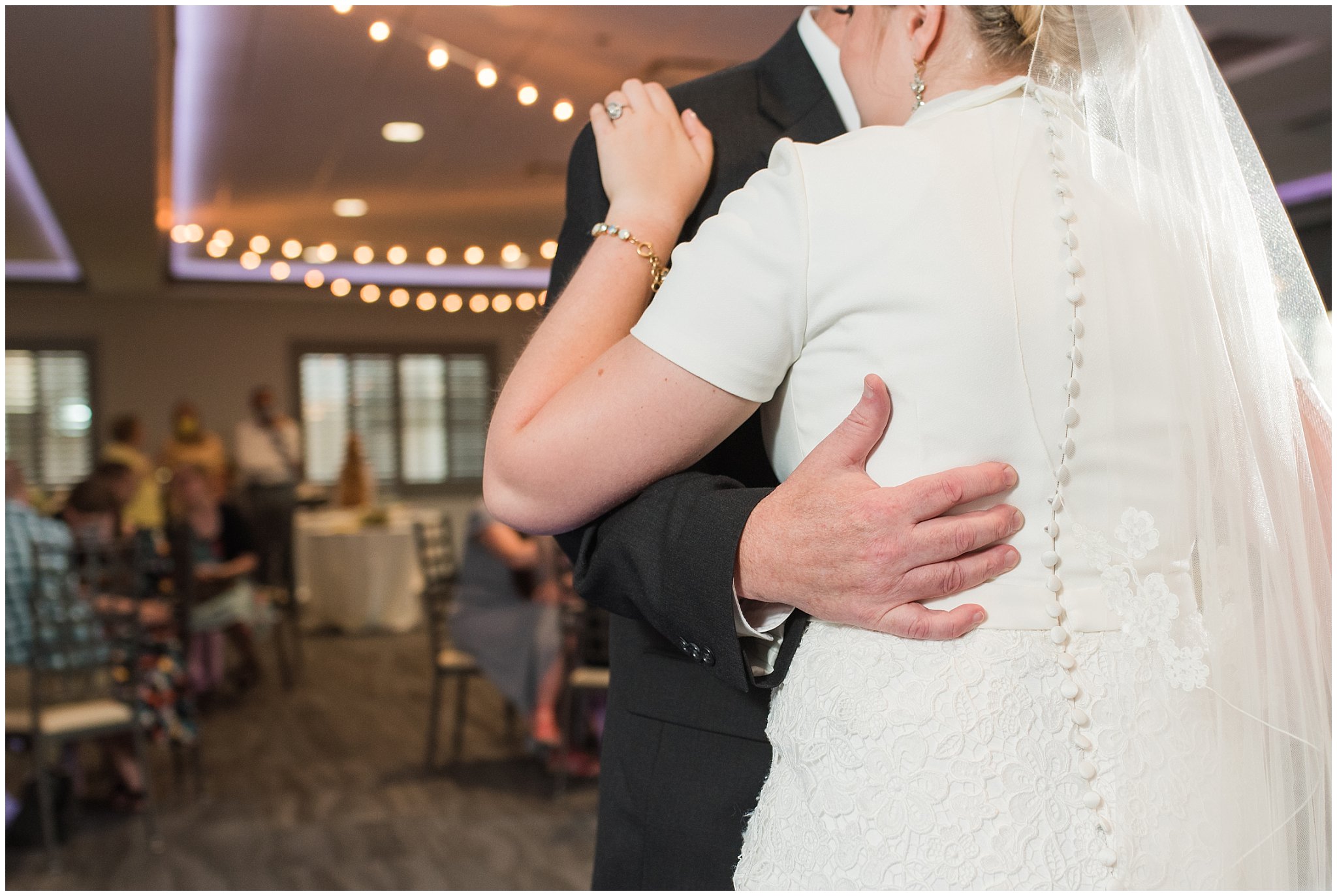 Father daughter and mother son dance during Fountain View Event Venue reception details | Fountain View Event Venue and Bountiful Temple Wedding | Jessie and Dallin Photography