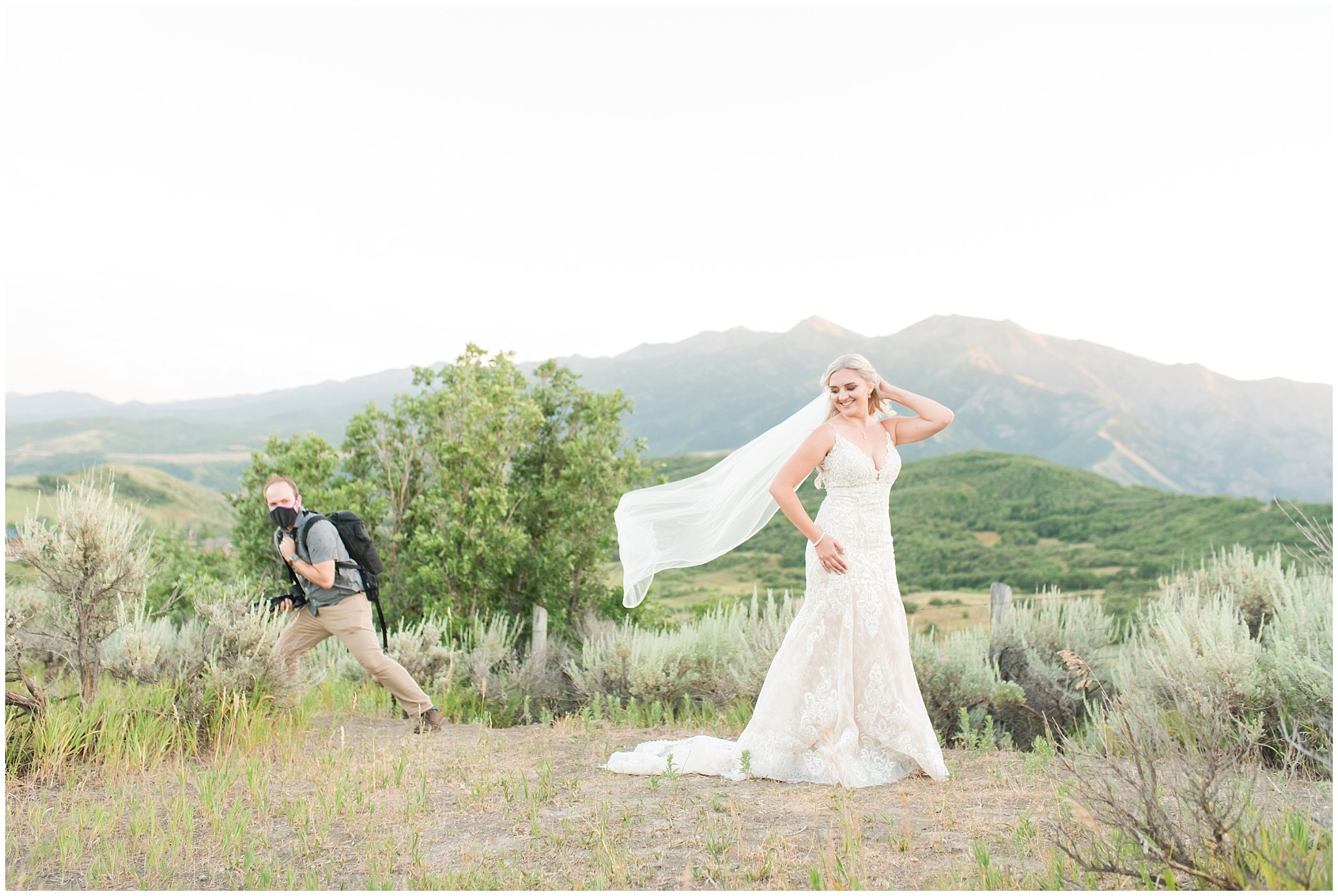 Dallin tossing a veil