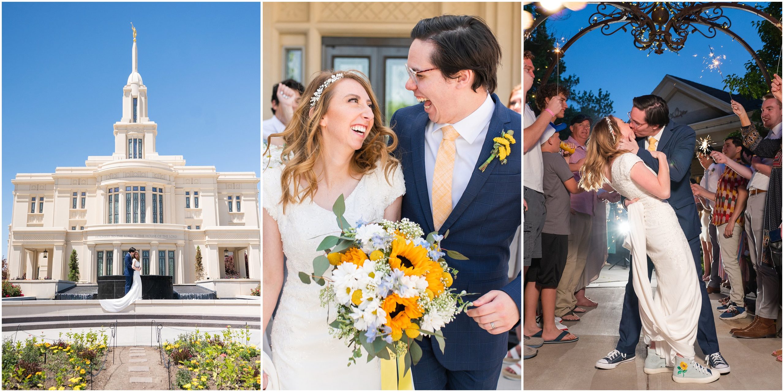 Payson Temple and White Willow Wedding | Jessie and Dallin Photography