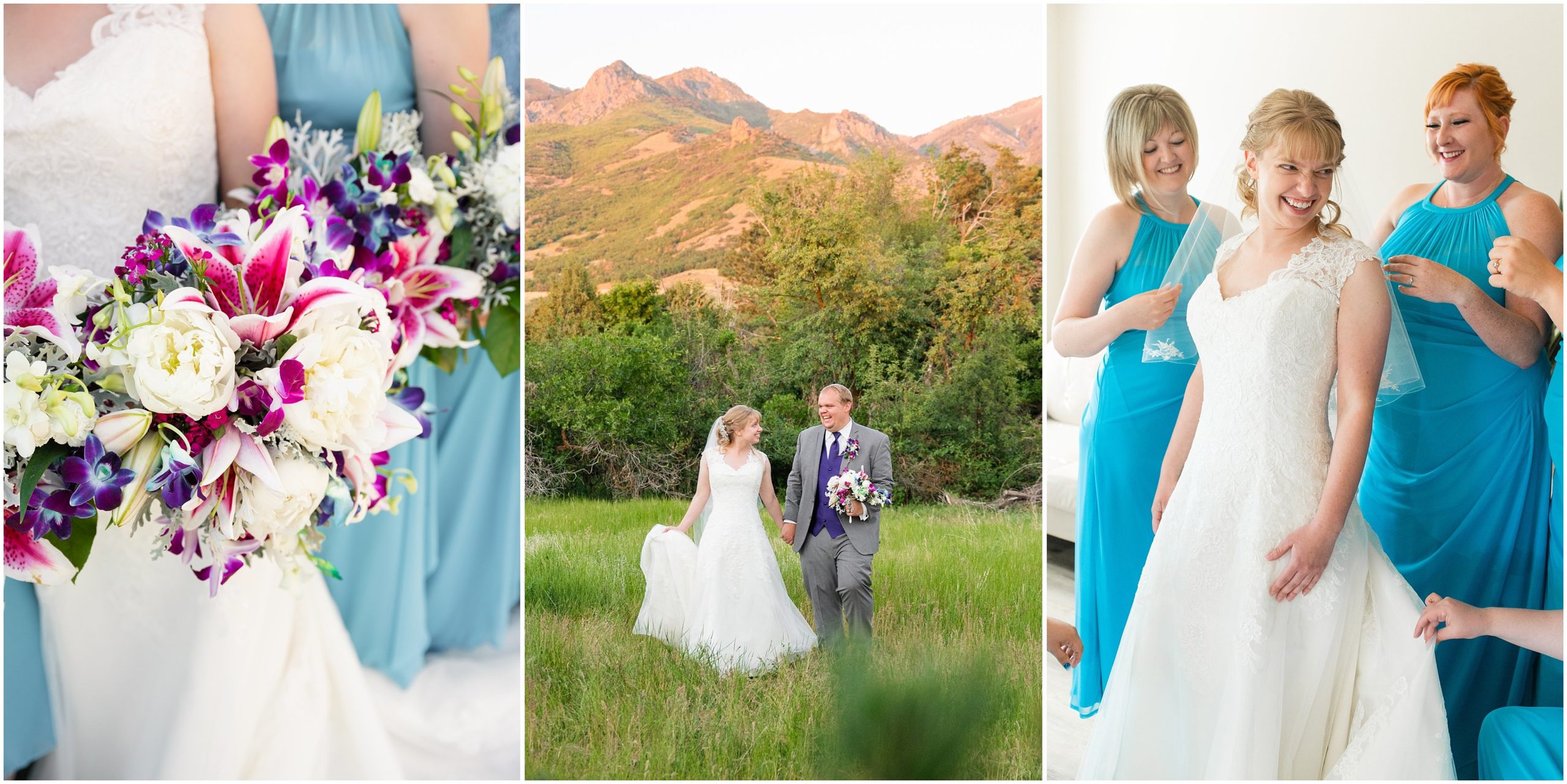 Orchid Inspired Summer Wedding at Oak Hills Utah | Jessie and Dallin Photography