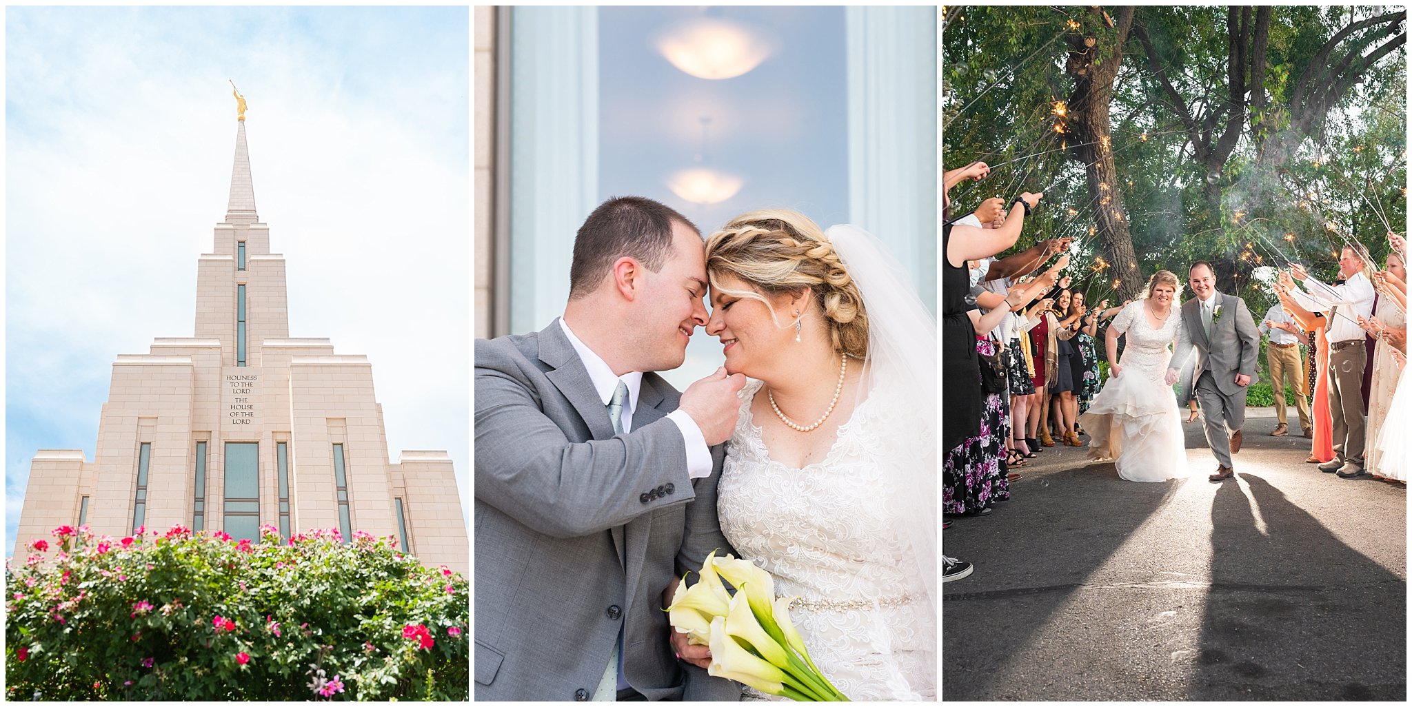 Oquirrh Mountain Temple and Millennial Falls Wedding | Jessie and Dallin Photography