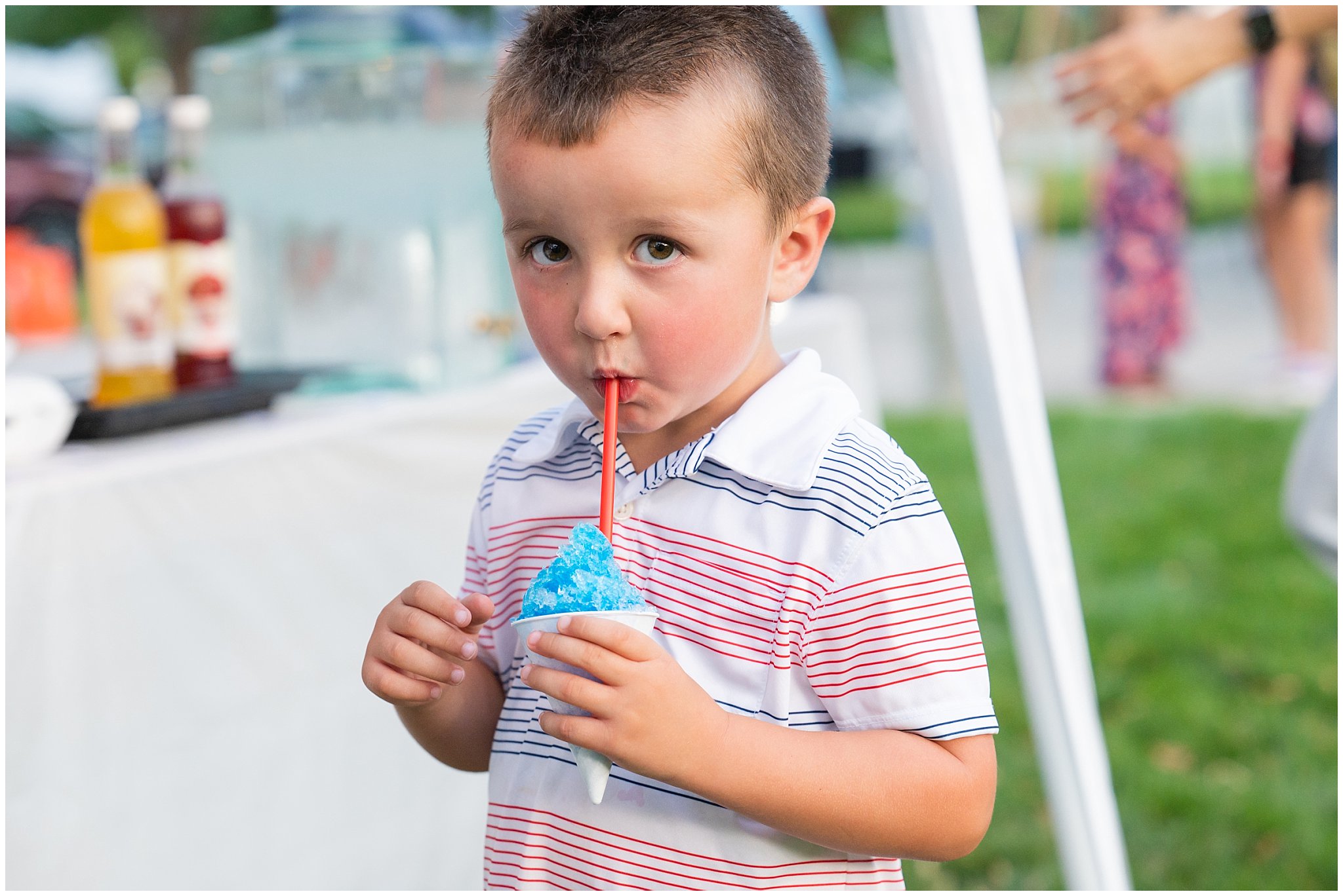 Carnival themed wedding reception outside with activities | Summer Carnival and Oquirrh Mountain Temple Wedding | Jessie and Dallin Photography