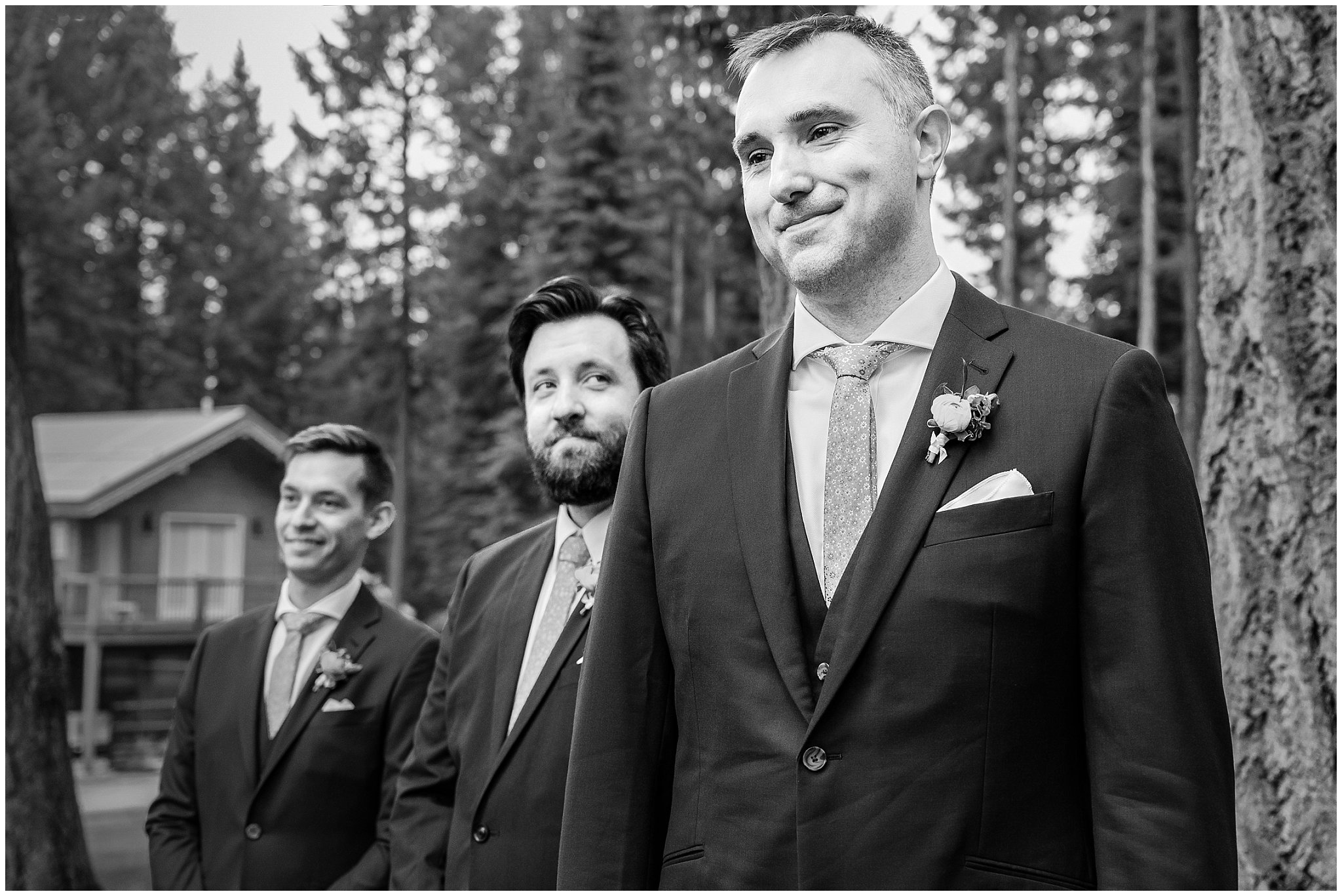 Emotional wedding ceremony in the forest of Montana forest | Mountainside Weddings Kalispell Montana Destination Wedding | Jessie and Dallin Photography