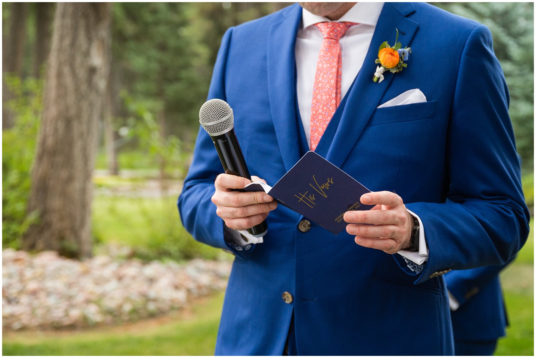 Emotional wedding ceremony in the forest of Montana forest | Mountainside Weddings Kalispell Montana Destination Wedding | Jessie and Dallin Photography