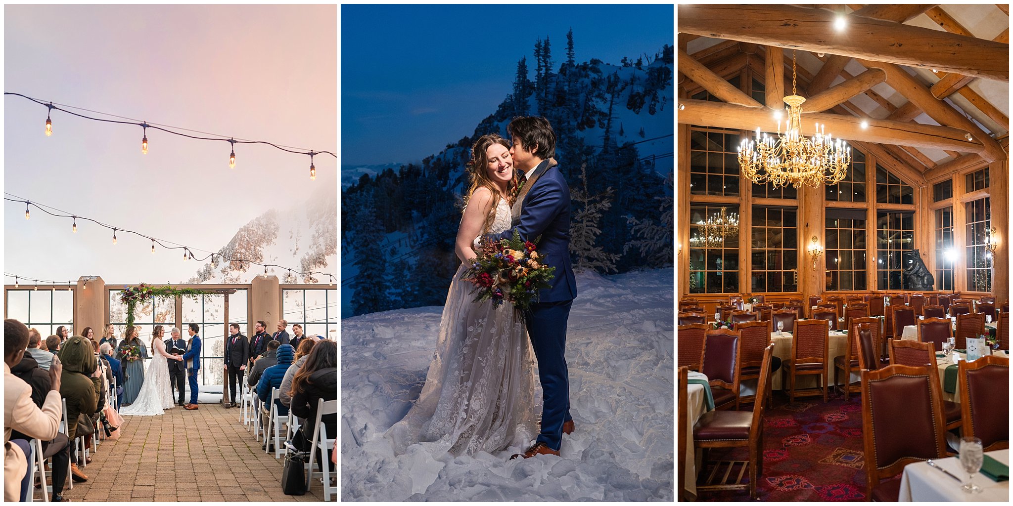 Snowbasin Resort Winter Wedding | Jessie and Dallin Photography