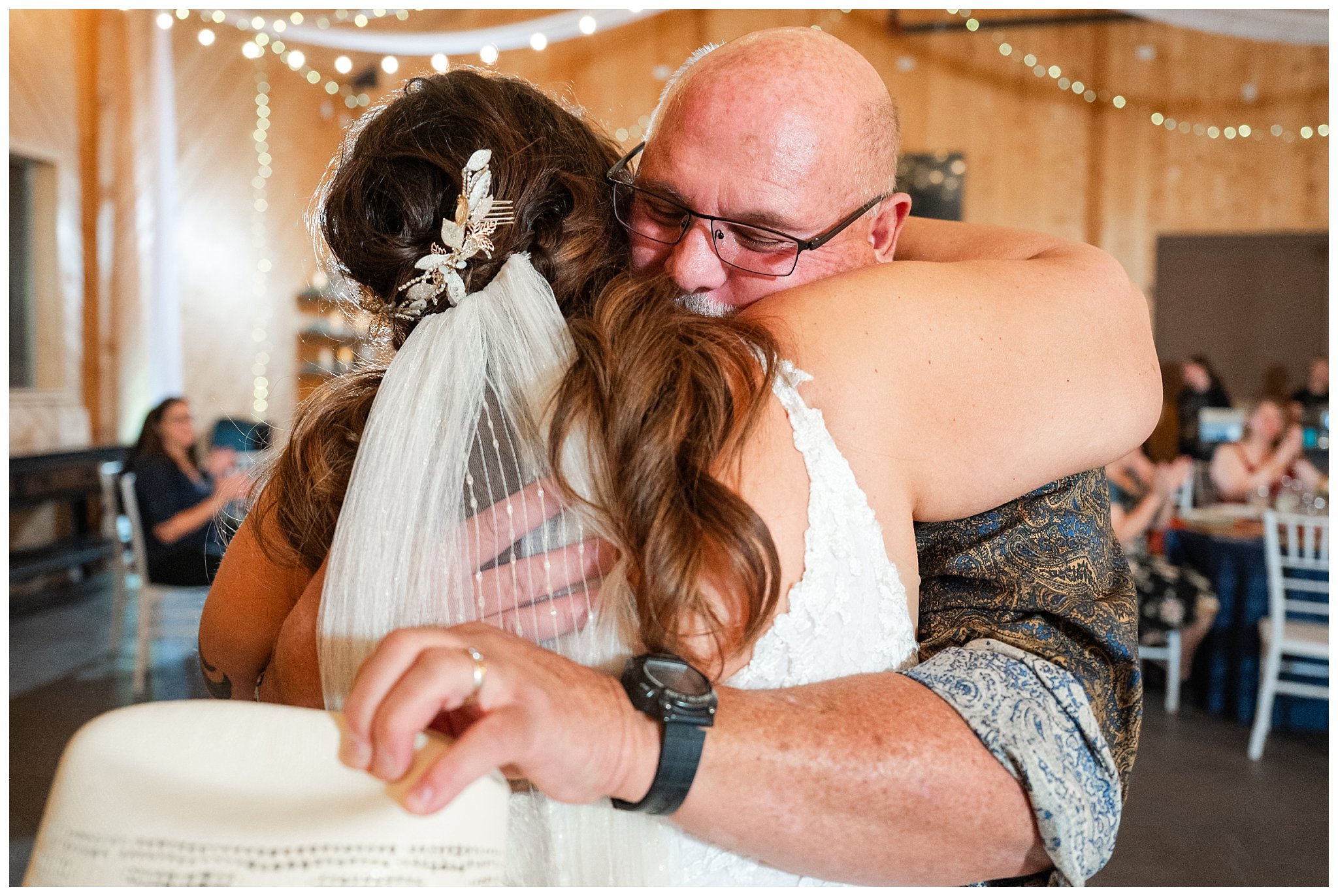 Bride dances with dad in the barn at Oak Hills | Star Wars Themed Wedding at Oak Hills Utah | Jessie and Dallin Photography