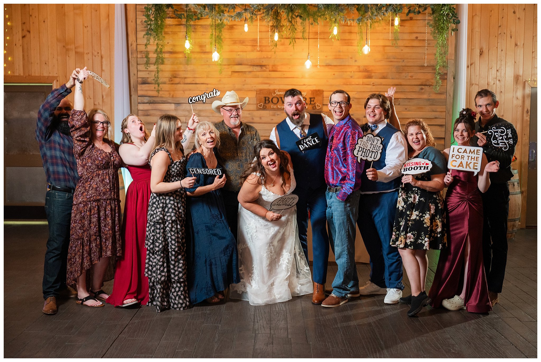 Hilarious moments between the bride, groom, and their guests during reception photos | Star Wars Themed Wedding at Oak Hills Utah | Jessie and Dallin Photography